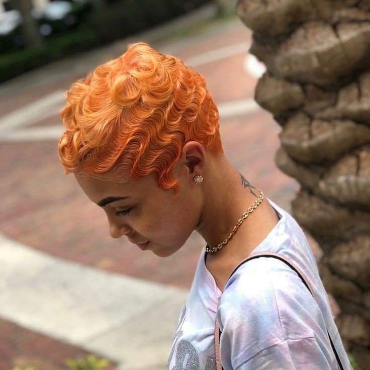 Orange Finger Waves