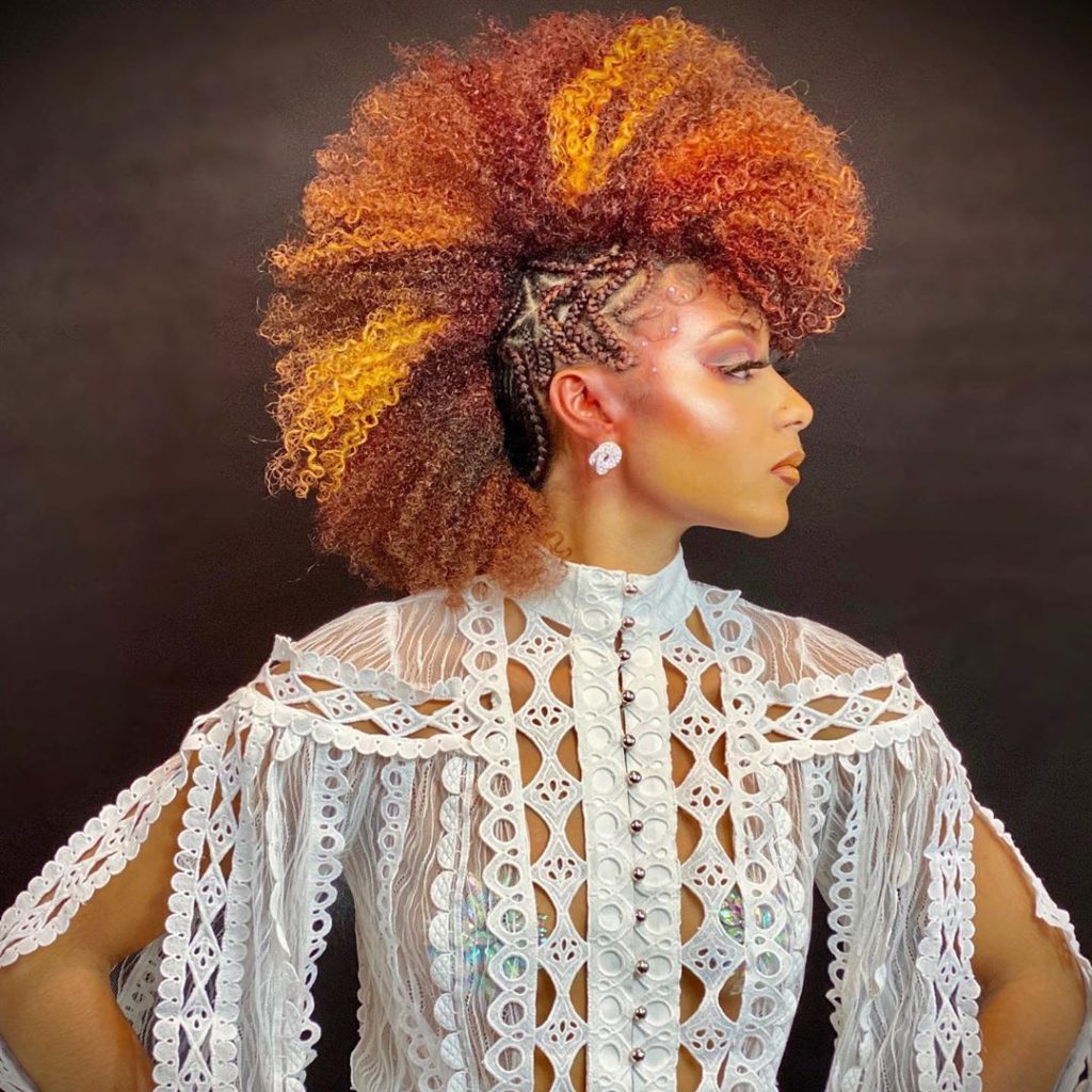 Colored Fro Hawk