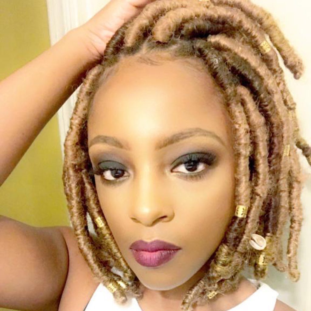 Short Blonde Faux Locs