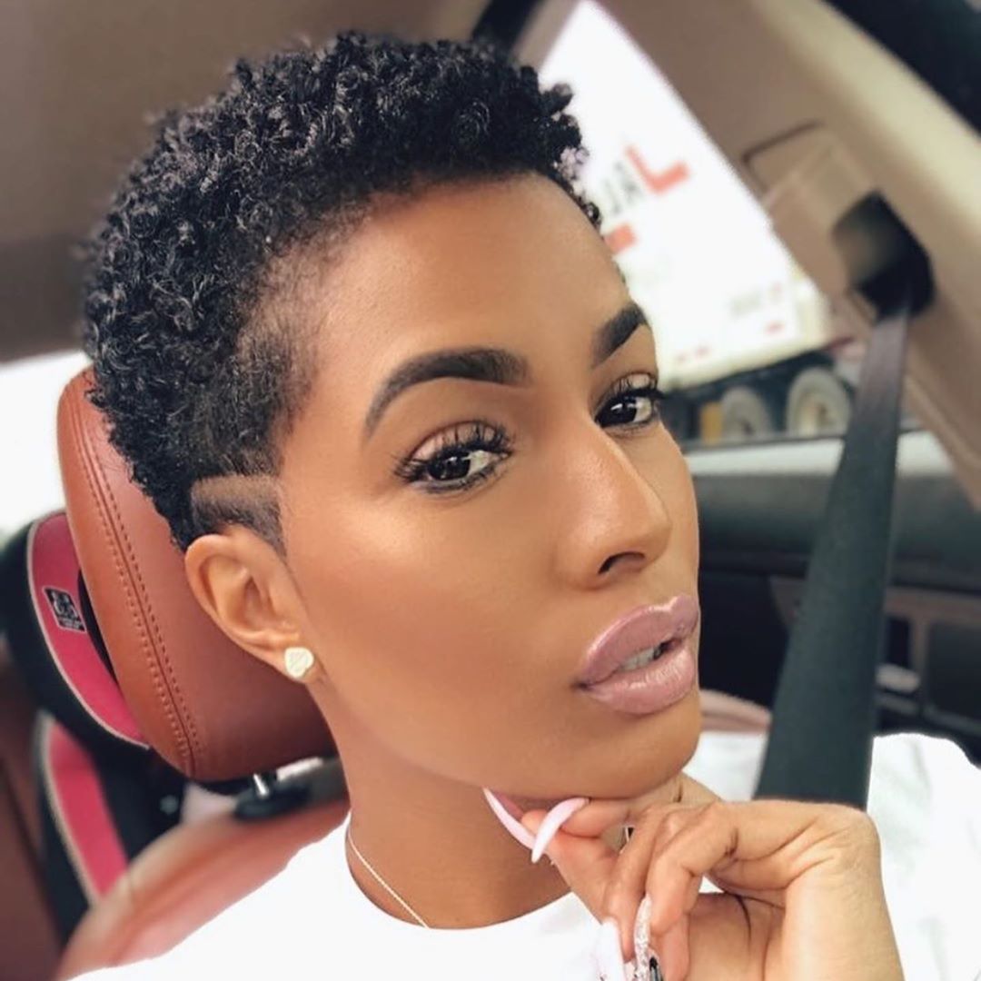 Short Curly Tapered Haircut