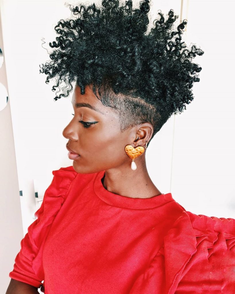 Extra Curly Tapered Haircut